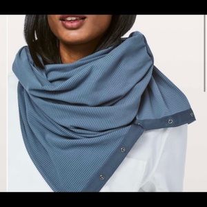 Lululemon Vinyasa Scarf Rulu: Tonka Stripe Blue